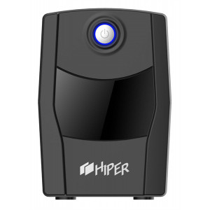 ИБП HIPER CITY-1000U, line-interactive, 1000ВА(600Вт), 2 розетки Schuko, USB-порт, чёрный
