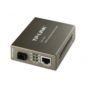TP-Link Медиаконвертер 10/100 Мбит/с RJ45 - 100 Мбит/с разъём SC (одномодовый), полнодуплексный,Tx:1310нм, Rx:1550нм, до 20км, переключающийся адаптер питания, возможность установки в шасси T