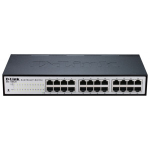 Коммутатор D-Link DES-1100-24/A2A, L2 Smart Switch with 24 10/100Base-TX ports.8K Mac address, 802.3x Flow Control, Port Trunking, Port Mirroring, IGMP Snooping, 32 of 802.1Q VLAN, VID range